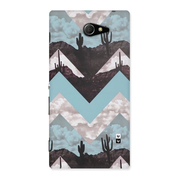 Cacutus Zig Zag Pattern Back Case for Sony Xperia M2