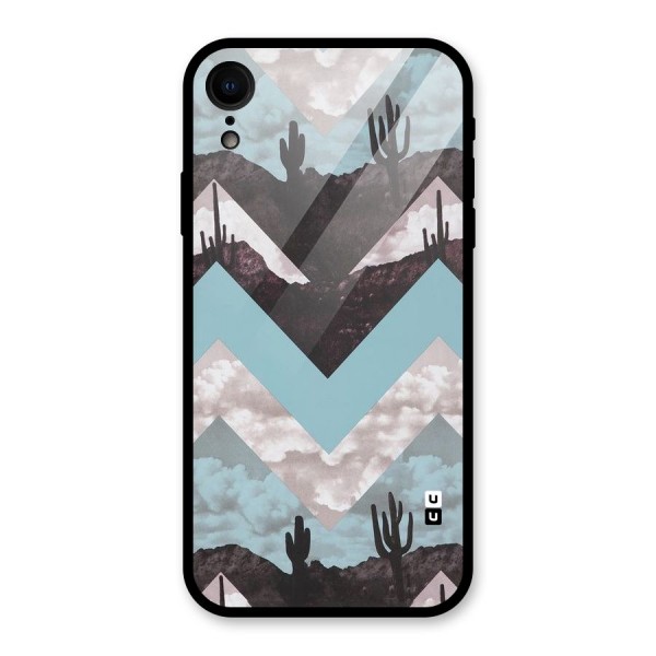 Cacutus Zig Zag Pattern Glass Back Case for XR