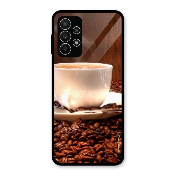 Caffeine Beans Glass Back Case for Galaxy A23