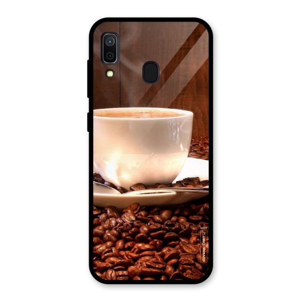 Caffeine Beans Glass Back Case for Galaxy A30