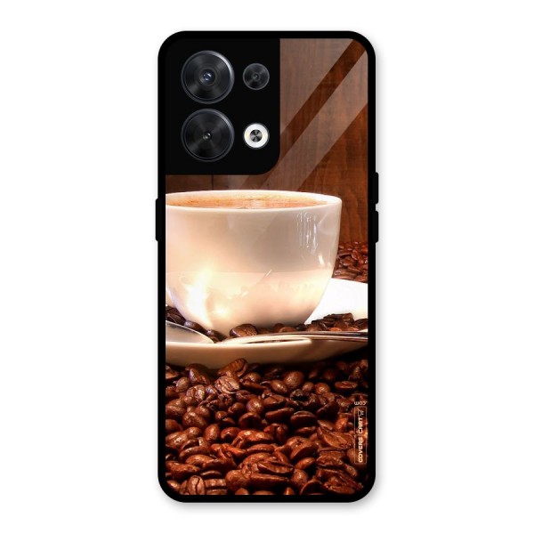 Caffeine Beans Glass Back Case for Oppo Reno8 5G