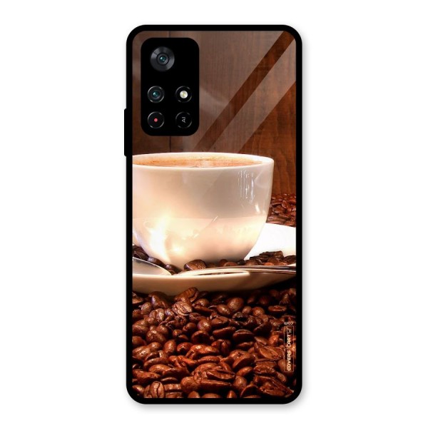 Caffeine Beans Glass Back Case for Poco M4 Pro 5G