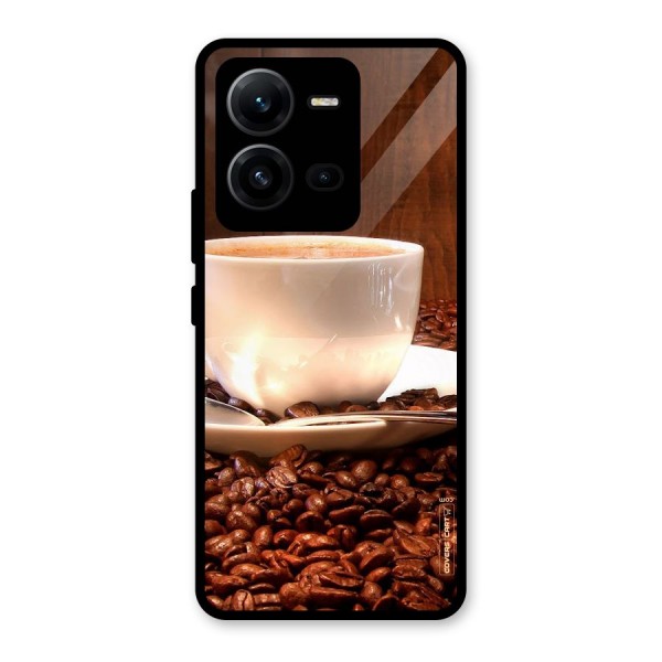 Caffeine Beans Glass Back Case for Vivo V25