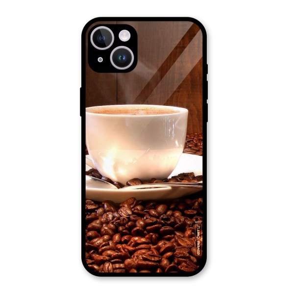 Caffeine Beans Glass Back Case for iPhone 14 Plus