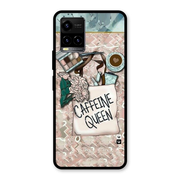 Caffeine Queen Glass Back Case for Vivo Y21 2021