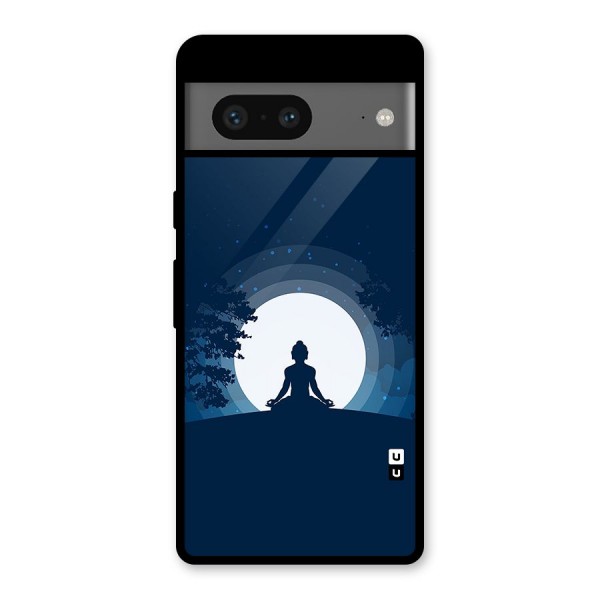 Calm Meditation Glass Back Case for Google Pixel 7