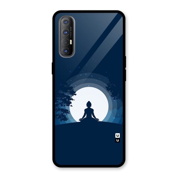 Calm Meditation Glass Back Case for Oppo Reno3 Pro