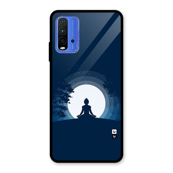 Calm Meditation Glass Back Case for Redmi 9 Power