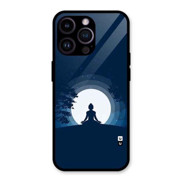 Calm Meditation Glass Back Case for iPhone 14 Pro Max