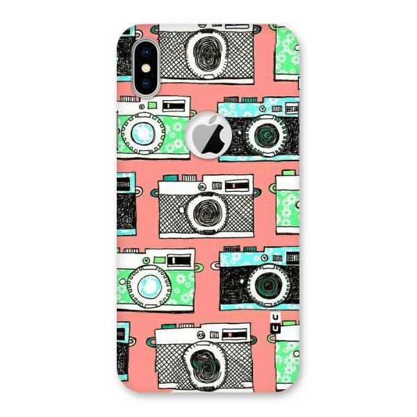 Cam Art Loving Back Case for iPhone XS Logo Cut