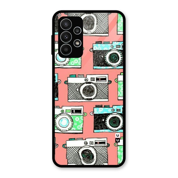 Cam Art Loving Glass Back Case for Galaxy A23