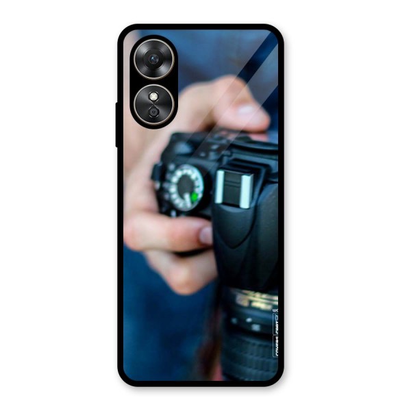 Camera Love Glass Back Case for Oppo A17