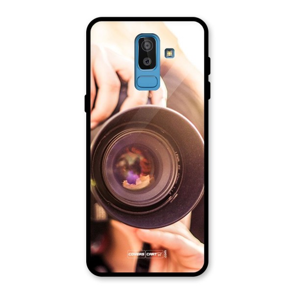 Camera Lovers Glass Back Case for Galaxy J8