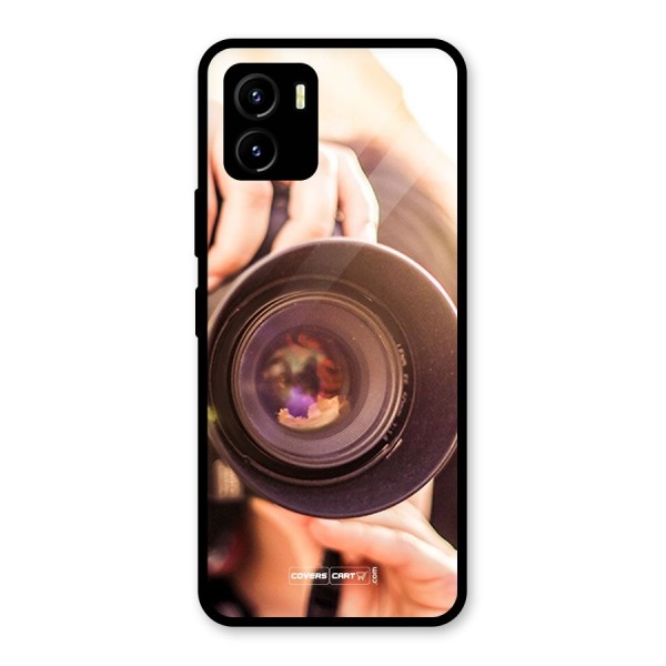 Camera Lovers Glass Back Case for Vivo Y15s