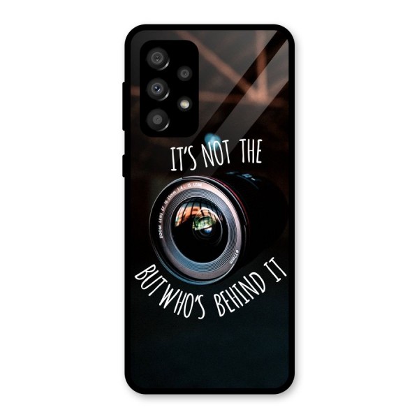 Camera Quote Glass Back Case for Galaxy A32