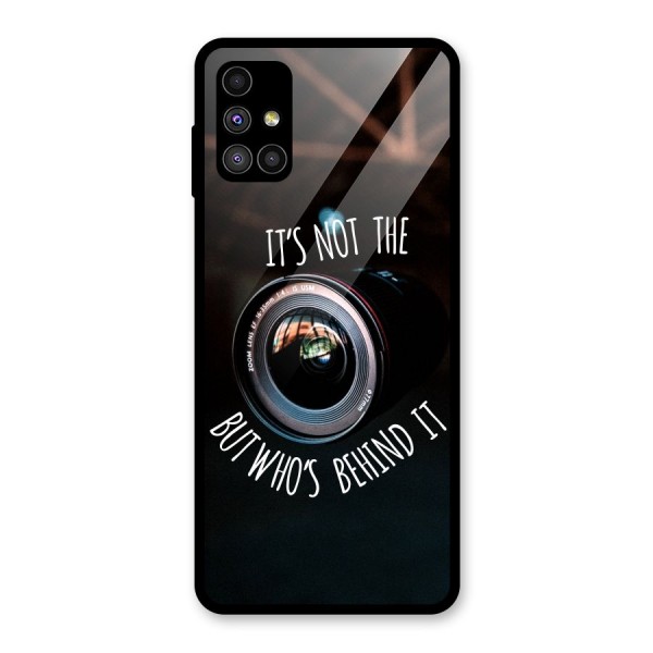 Camera Quote Glass Back Case for Galaxy M51