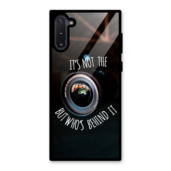 Camera Quote Glass Back Case for Galaxy Note 10