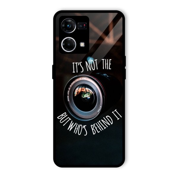 Camera Quote Glass Back Case for Oppo F21s Pro 4G