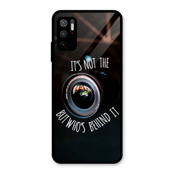 Camera Quote Glass Back Case for Poco M3 Pro 5G