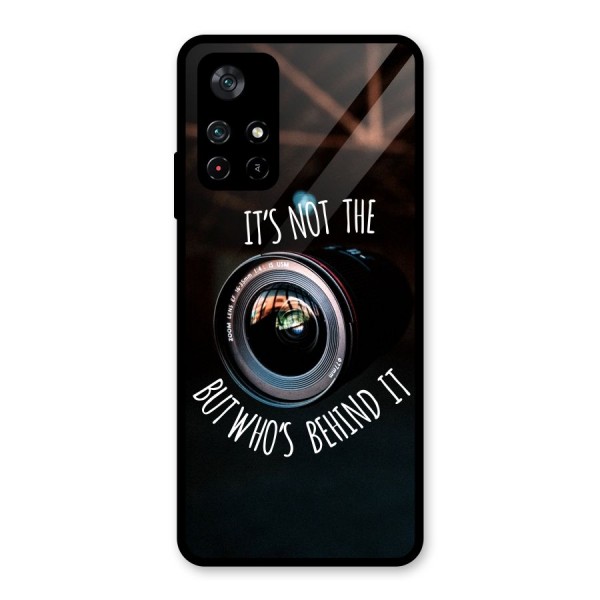 Camera Quote Glass Back Case for Poco M4 Pro 5G