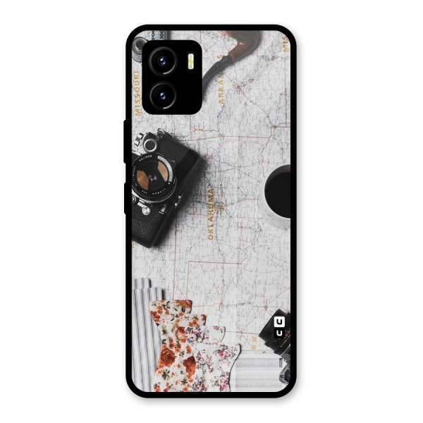 Camera Smoky Pipe Glass Back Case for Vivo Y15s