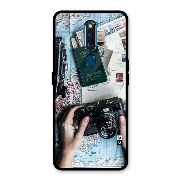 Camera and Postcards Glass Back Case for Oppo F11 Pro