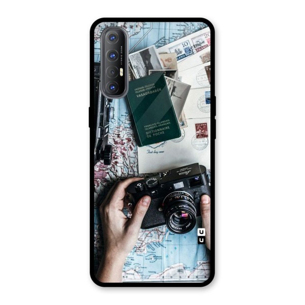 Camera and Postcards Glass Back Case for Oppo Reno3 Pro