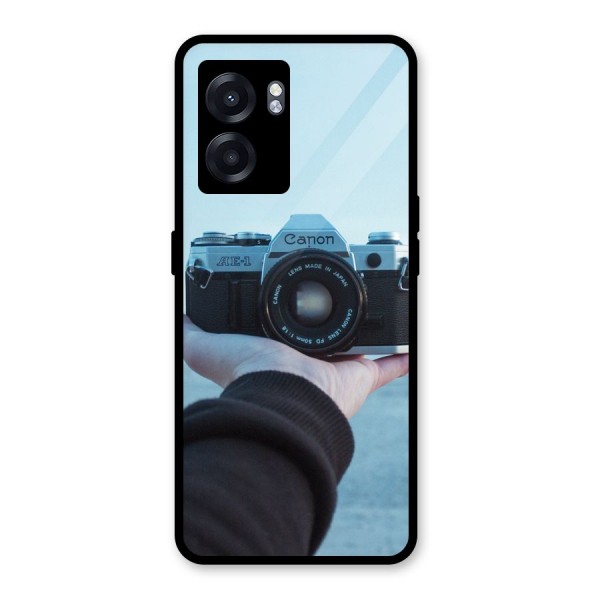 Camera in Hand Glass Back Case for Oppo K10 (5G)