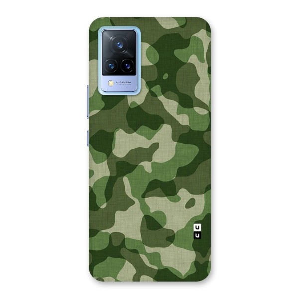 Camouflage Pattern Art Back Case for Vivo V21 5G