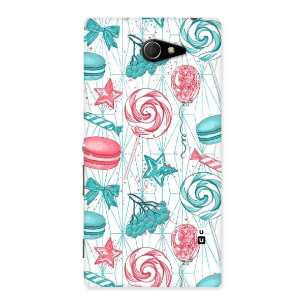 Candies And Macroons Back Case for Sony Xperia M2