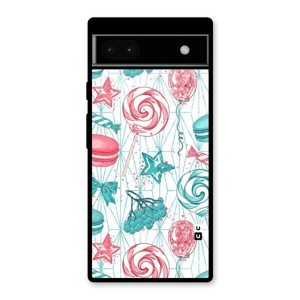 Candies And Macroons Glass Back Case for Google Pixel 6a