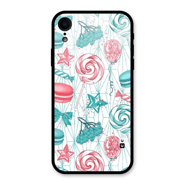 Candies And Macroons Glass Back Case for XR