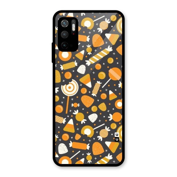 Candies Pattern Glass Back Case for Poco M3 Pro 5G