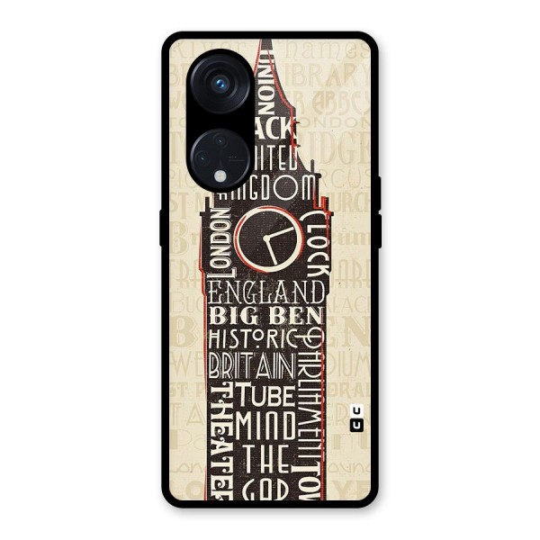 Cap City Design Glass Back Case for Reno8 T 5G