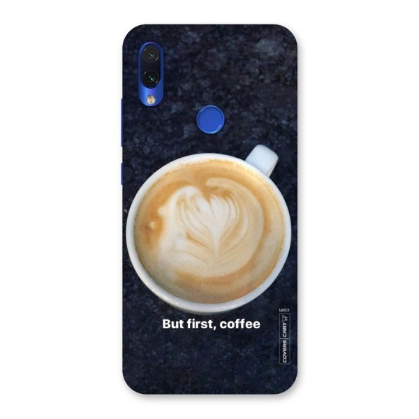 Cappuccino Coffee Back Case for Redmi Note 7