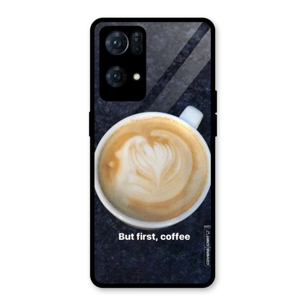 Cappuccino Coffee Glass Back Case for Oppo Reno7 Pro 5G