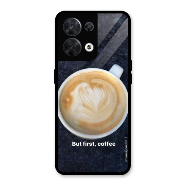 Cappuccino Coffee Glass Back Case for Oppo Reno8 5G