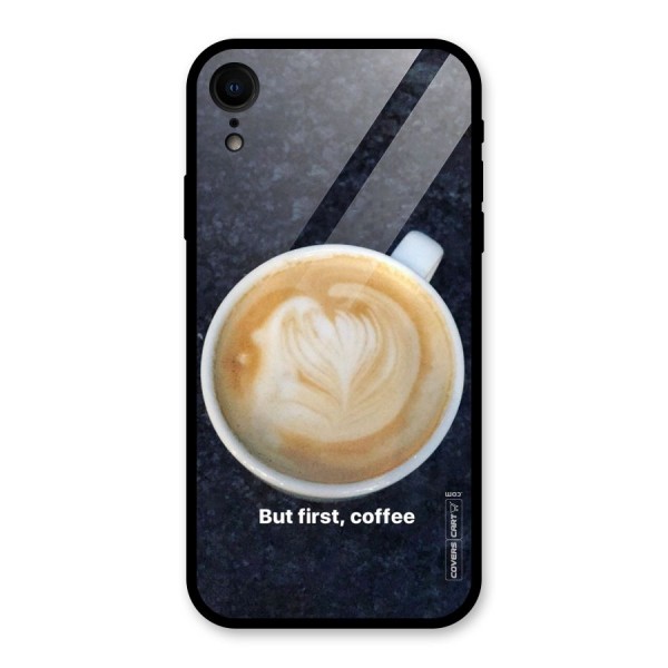 Cappuccino Coffee Glass Back Case for XR