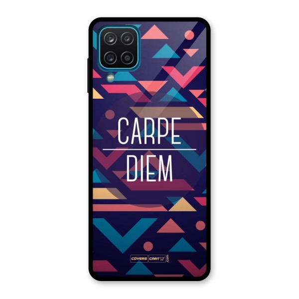 Carpe Diem Glass Back Case for Galaxy A12