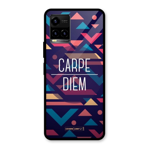 Carpe Diem Glass Back Case for Vivo Y21G