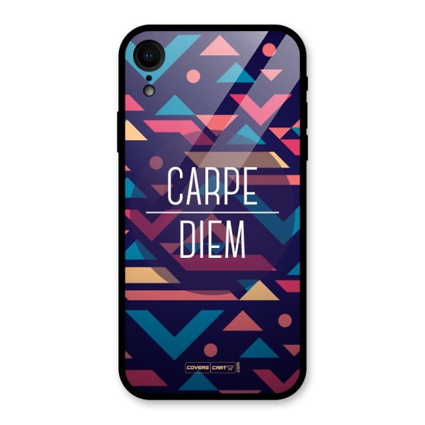 Carpe Diem Glass Back Case for XR