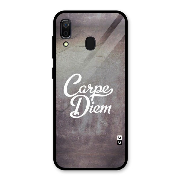 Carpe Diem Rugged Glass Back Case for Galaxy A30