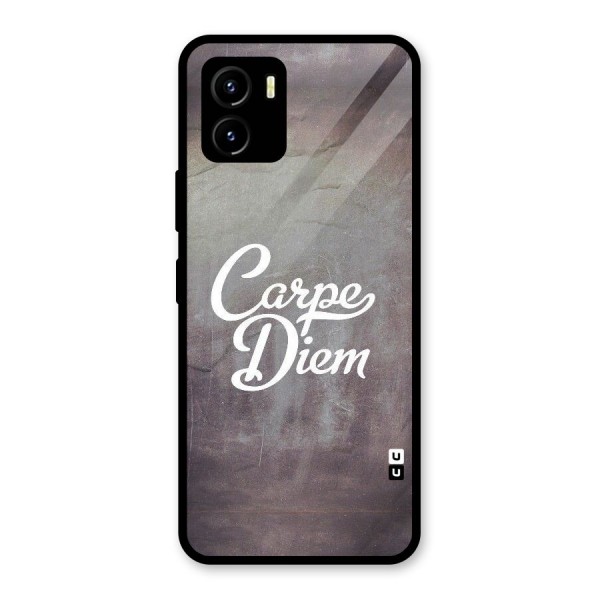 Carpe Diem Rugged Glass Back Case for Vivo Y15s