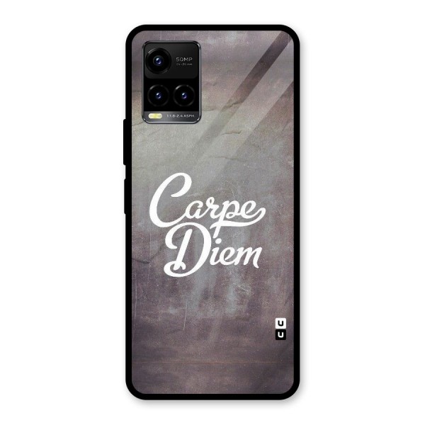 Carpe Diem Rugged Glass Back Case for Vivo Y21 2021