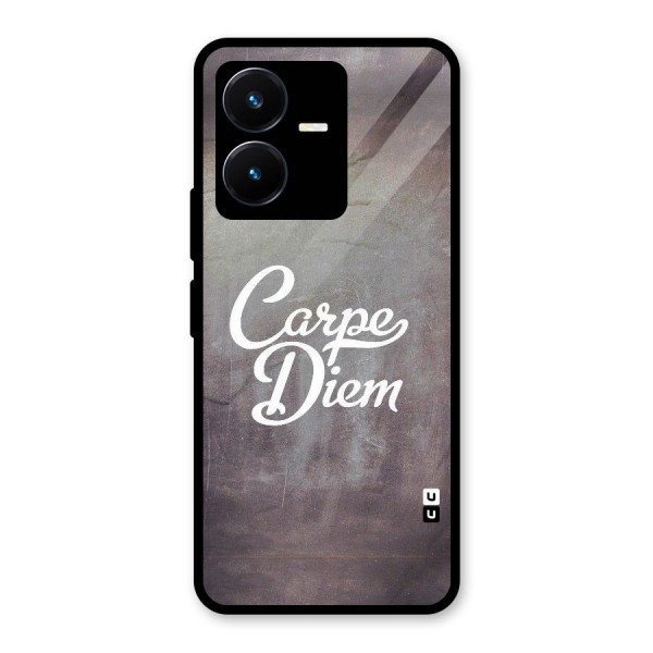 Carpe Diem Rugged Glass Back Case for Vivo Y22