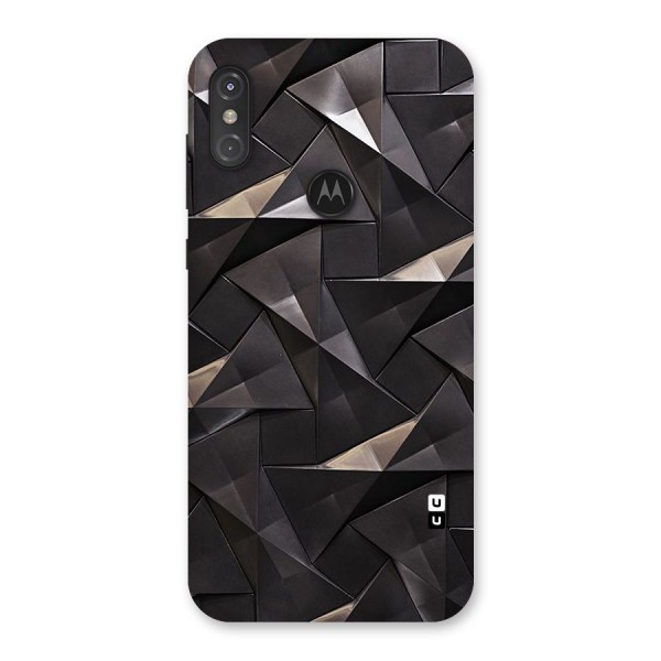 Carved Triangles Back Case for Motorola One Power