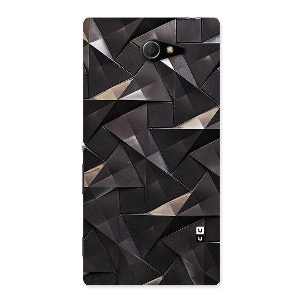 Carved Triangles Back Case for Sony Xperia M2