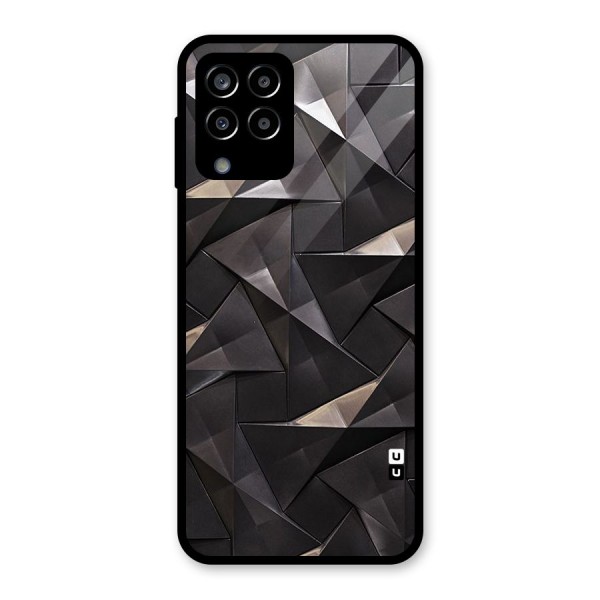 Carved Triangles Glass Back Case for Galaxy M33