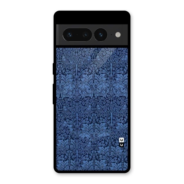 Carving Design Glass Back Case for Google Pixel 7 Pro