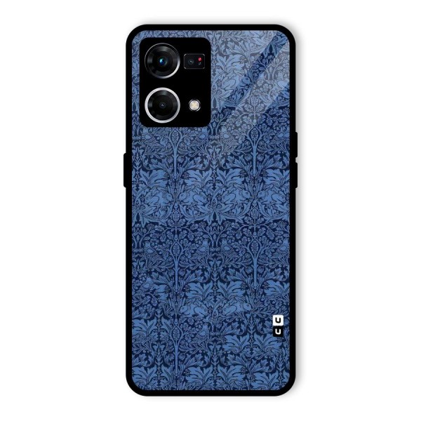 Carving Design Glass Back Case for Oppo F21s Pro 4G